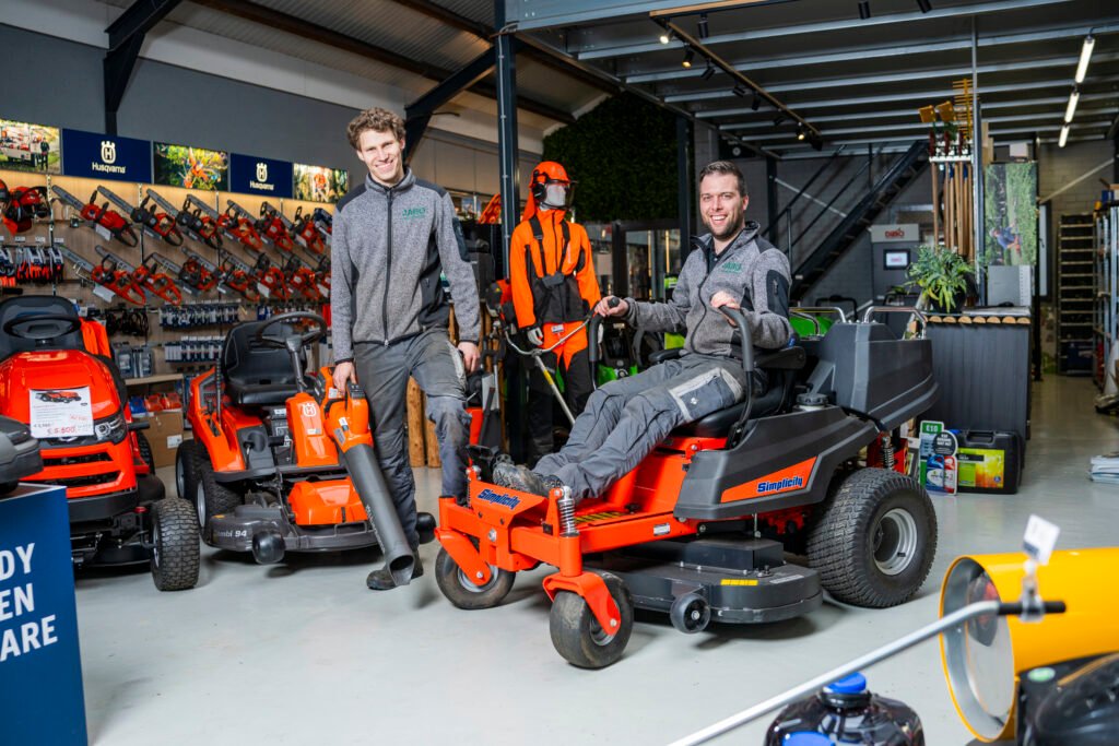 Teamfoto Jabo Tuin en Park machines